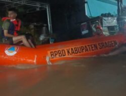 Hujan Deras, Sejumlah Wilayah di Sragen Terendam Banjir, Warga Dievakuasi