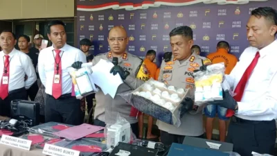 9 Pelaku Pengedar Sabu 1,98 gram dan 25 Ribu butir Obat – obatan Terlarang ditangkap Polres Batang