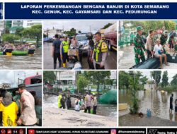 Terkini! Situasi Banjir Semarang Dilaporkan Dari Polrestabes Semarang