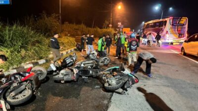 Batal Tawuran, 9 Sepeda Motor Ditinggalkan Berserakan di Salatiga