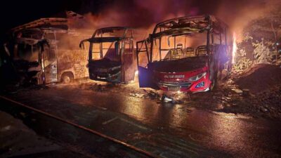 Tiga Bus Margomulyo Terbakar di Pekalongan, Kerugian Miliaran Rupiah