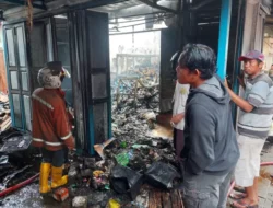 6 Kios di Pasar Pamotan Rembang Ludes Terbakar, Ini Dugaan Penyebabnya