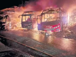 Tiga Bus Margo Mulyo Pekalongan Terbakar, Polisi Jelaskan Penyebab Awal Kejadian