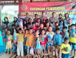 Polda Jateng Beri Trauma Healing 150 Anak Korban Banjir di Demak dan Kudus