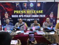 Polres Rembang Berhasil Ungkap Kepemilikan Senjata Api Rakitan saat Ops Pekat Candi 2024