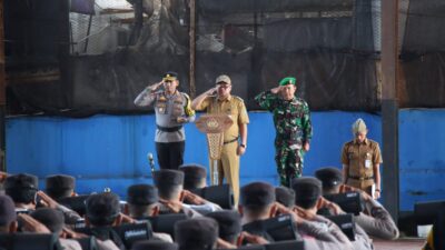 Polres Banjarnegara Gelar Apel Pergeseran Pasukan Pengamanan Pilkades Serentak 2024
