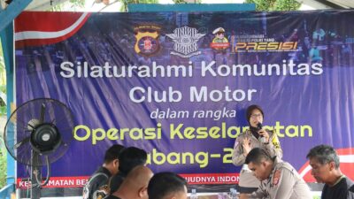 Ops Keselamatan, Ditlantas Polda Kalteng Gandeng Komunitas Club Motor Kota Palangka Raya