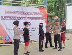 Kunjungi Sekolah, Unit Kamsel Sat Lantas Polresta Pati Gelar Latihan Dasar Kepemimpinan