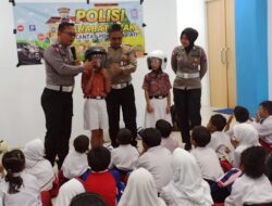 Motivasi Anak Usia Dini, Unit Kamsel Satlantas Polresta Pati Memberikan Edukasi di SD Pati Kidul 3