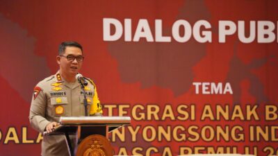Kapolda DIY Jadi Pemateri Dialog Publik Integrasi Anak Bangsa Menyongsong Indonesia Emas Pasca Pemilu 2024