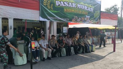 Adakan Bazar Pasar Murah, TNI Polri di Pati Jaga Stabilitas Pangan