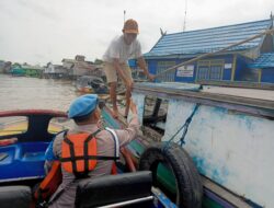 Berantas Premanisme, Anjeli Polsek Jenamas Intensifkan Patroli Sungai Barito