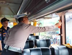 Siapkan Mudik Lebaran: Dishub dan Polres Batang Pemeriksaan Armada Bus