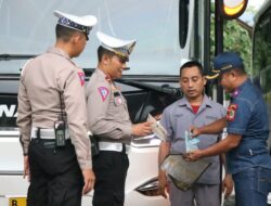 Polres Banjarnegara Gelar Ramp Check & Periksa Kesehatan Sopir Angkutan Umum