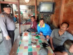 Personil Polsek Pollung Melaksanakan Himbauan Antisipasi Gangguan Kamtibmas