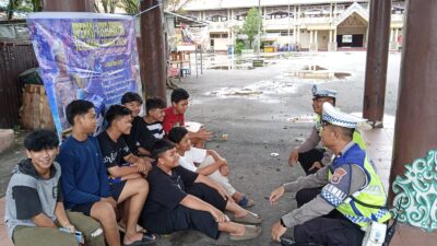 Ops Keselamatan Telabang, Satlantas Polresta Palangka Raya Edukasikan Anak Muda