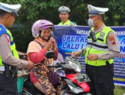 Operasi Keselamatan Candi, Polres Sukoharjo Beri Himbauan Pengendara