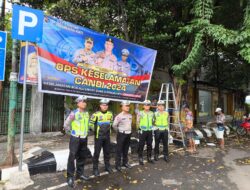 Satlantas Polresta Pati Sosialisasikan Operasi Keselamatan Lalu Lintas Candi 2024 Melalui Baliho Himbauan