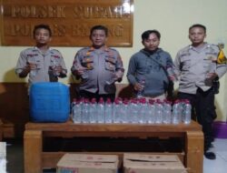 Puluhan Botol Miras Berahasil Diamankan Polsek Subah