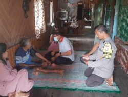 Tinjau Banjir di Marang, Bhabinkamtibmas Polsek Bukit Batu Wujudkan Kepedulian