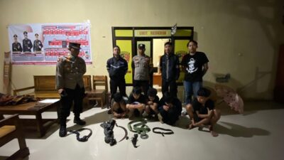 Tujuh Orang Diduga Hendak Tawuran Diringkus Polsek Tonjong Brebes