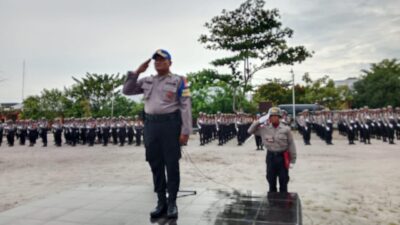 Siswa Diktukba Polri Ikuti Upacara Pola Pengasuhan di SPN Polda Kalteng