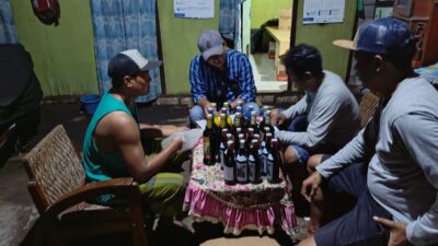 Polisi Razia Minuman Keras di Kabupaten Pati, Ratusan Botol Disita