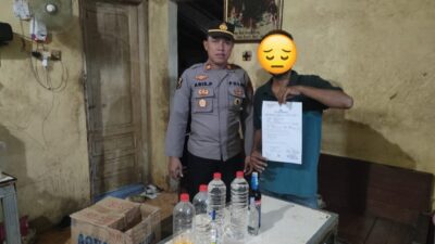 Polsek Tayu Gencar Razia Miras Jelang Ramadan, 5 Botol Disita
