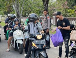 Maknai Ramadan, Bintara Angkatan 46 Polda Kalteng Bagikan Takjil Untuk Masyarakat