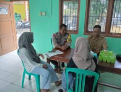 Dialogis Dengan Perangkat Desa, Bhabinkamtibmas Polsek Rembang Kota Serap Informasi Kamtibmas