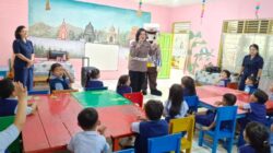 Kenalkan Rambu Lalin pada Pelajar TK, Ditlantas Gelar Polisi Sahabat Anak