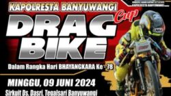 Jelang HUT Bhayangkara Ke-78 Polresta Banyuwangi Gelar Event Drag Bike Kapolresta Cup