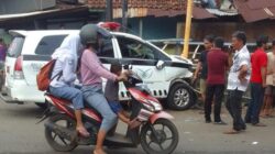 Ambulans RSUD Kartini Jepara Kecelakaan di Perempatan Mantingan, Jenazah Terancam Tertunda