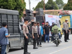 Kampanye Akbar Pilkada Humbahas, Ratusan Polisi Disiagakan