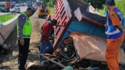 Hindari Kecelakaan, Truk Rem Blong di Tol Semarang Masuk Jalur Penyelamat