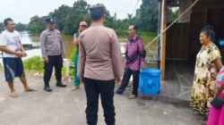 Musim Hujan Tiba, Satbinmas Polres Lamandau Ingatkan Warga Bantaran Sungai Waspada Banjir