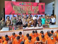 Polresta Malang Kota Sikat Miras Ilegal dan Jukir Liar dalam Operasi Pekat Semeru 2025