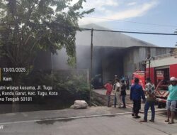 Pabrik Kayu di KIW Semarang Terbakar, Polisi Selidiki Penyebabnya